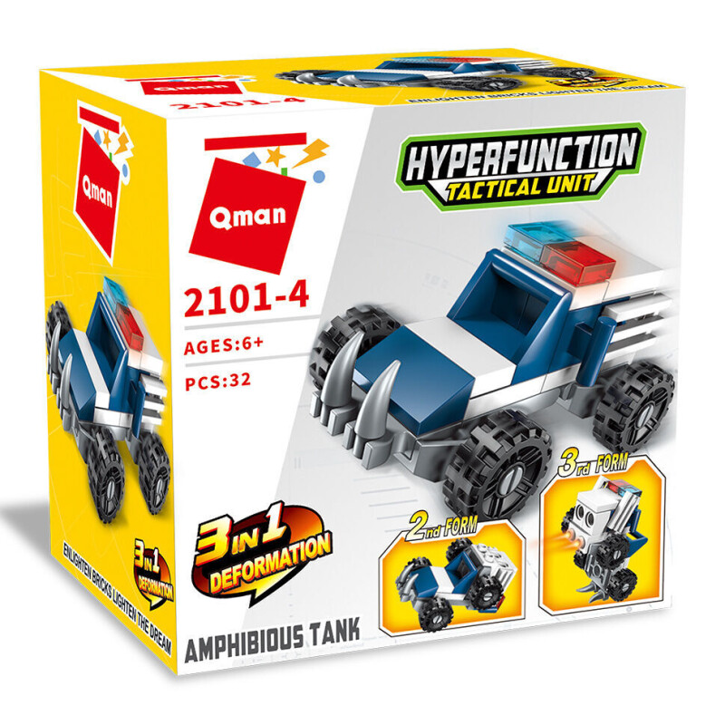 Qman Hyperfunction Tactical Unit Policejní Hammer 3v1